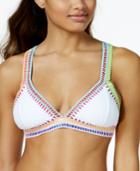 Bar Iii Be Weave It Triangle Bikini Top, Created For Macy's Women's Swimsuit