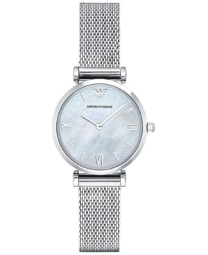 Emporio Armani Women's Gianni T-bar Stainless Steel Mesh Bracelet Watch 32mm Ar1955