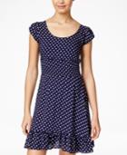 American Rag Printed Smocked Ruffle-hem Dress, Only At Macy's
