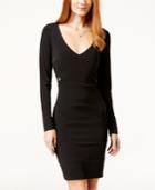 Sequin Hearts Juniors' Lace-side Bodycon Midi Dress