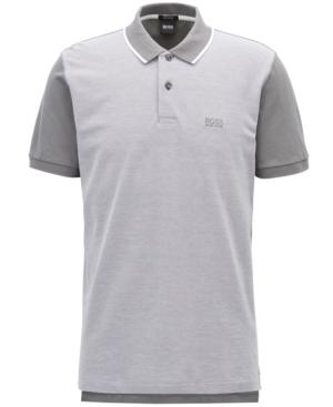 Boss Men's Regular/classic-fit Trimmed Pima Cotton Polo