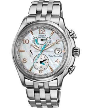 Citizen Women's Eco-drive World Time A-t Stainless Steel Bracelet Watch 39mm Fc0000-59d