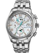 Citizen Women's Eco-drive World Time A-t Stainless Steel Bracelet Watch 39mm Fc0000-59d