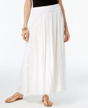 Inc International Concepts Crochet-trim Maxi Skirt, Only At Macy's