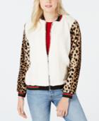 Gypsies & Moondust Juniors' Faux-fur Bomber Jacket