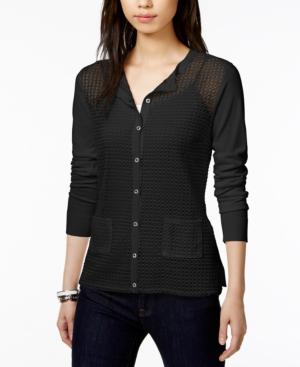Tommy Hilfiger Open-knit Cardigan, Only At Macy's