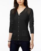 Tommy Hilfiger Open-knit Cardigan, Only At Macy's