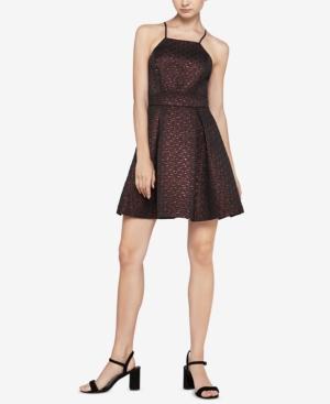 Bcbgeneration Metallic Fit & Flare Dress