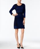 Nine West Dot-print Sweater Dress