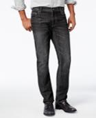 Inc International Concepts Men's Slim-fit Straight-leg Black Wash Jeans, Only At Macy's