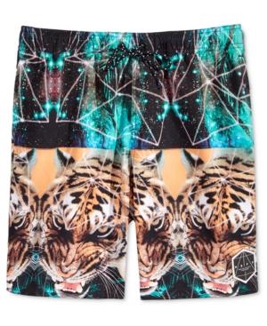 Neff Men's Battlekat Graphic-print Hot Tub Swimsuit