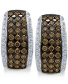 Le Vian Chocolatier Diamond Hoop Earrings (2 Ct. T.w.) In 14k White Gold