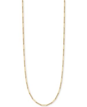 Vince Camuto Gold-tone Herringbone And Bar Long Length Necklace