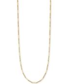 Vince Camuto Gold-tone Herringbone And Bar Long Length Necklace