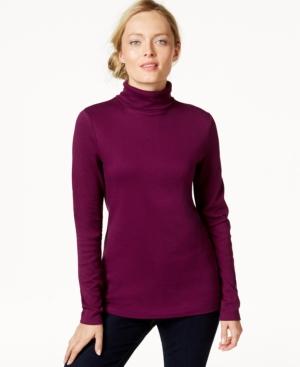 Charter Club Long-sleeve Solid Turtleneck