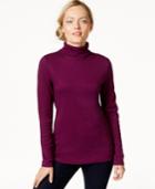 Charter Club Long-sleeve Solid Turtleneck