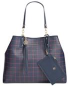 Tommy Hilfiger Reversible Double-sided Tassel Tote