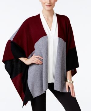 Charter Club Cashmere Colorblocked Wrap Cardigan, Only At Macy's