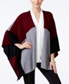 Charter Club Cashmere Colorblocked Wrap Cardigan, Only At Macy's