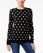 Charter Club Polka-dot Sweater, Only At Macy's