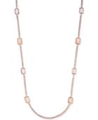 Charter Club Rose Gold-tone Pink Stone Long Necklace, Only At Macy's