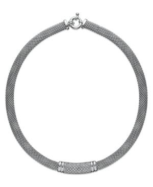 Diamond Dew Drop Bar Necklace In Sterling Silver (3/4 Ct. T.w.)