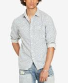 Denim & Supply Ralph Lauren Men's Floral-print Long-sleeve Shirt