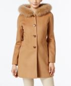 Forecaster Fox-fur-trim Hooded Walker Coat, Created For Macy's