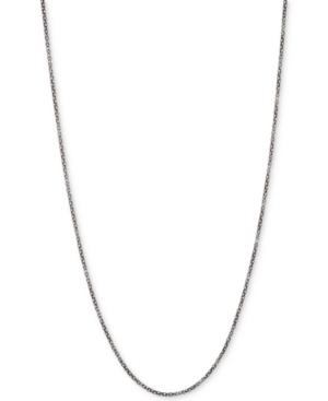 Anne Klein Hematite-tone Crystal Long Length Necklace