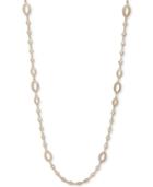 Anne Klein Gold-tone Oval Link 42 Strand Necklace