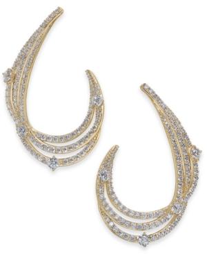 Danori Crystal & Pave Swirl Drop Earrings, Created For Macy's