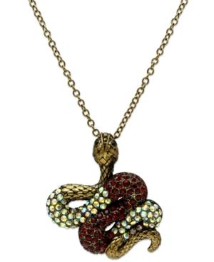 Jill Zarin Necklace, Crystal Snake Pendant Necklace