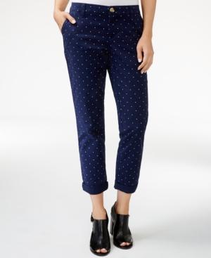 Tommy Hilfiger Hampton Polka-dot Cropped Pants