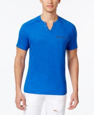 Inc International Concepts Men's Split-neck T-shirt, Created For Macy's