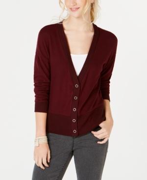 Hippie Rose Juniors' Snap-front Hacci Cardigan