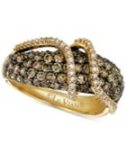 Le Vian Chocolatier Diamond Crossover Ring (1-5/8 Ct. T.w.) In 14k Gold