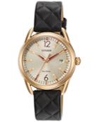 Citizen Women's Drive From Citizen Eco-drive Black Leather Strap Watch 34mm