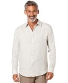 Cubavera Tucked Long-sleeve 100% Linen Shirt