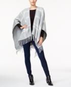 Charter Club Reversible Plaid Cape, Created For Macy's