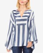 Vince Camuto Bell-sleeve Caftan Blouse