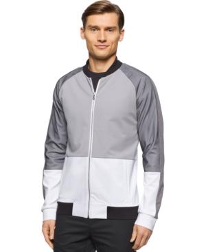 Calvin Klein Colorblocked Full-zip Sweatshirt