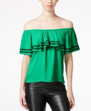 Xoxo Juniors' Off-the-shoulder Ruffled Blouse