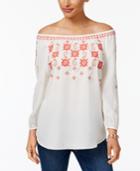 Charter Club Embroidered Top, Only At Macy's
