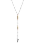 Lucky Brand Two-tone Wing Lariat Necklace