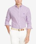 Polo Ralph Lauren Men's Printed Long Sleeve Poplin Shirt