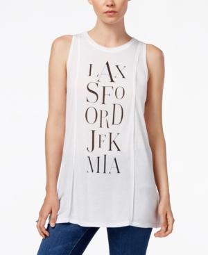 Rachel Rachel Roy Airport Graphic Tank Top