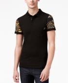 Versace Jeans Men's Printed-sleeve Polo