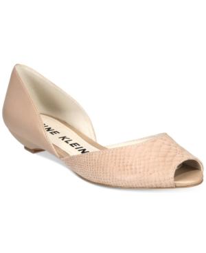 Anne Klein Fanetta Peep-toe Wedge Pumps