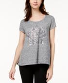 Style & Co High-low Graphic T-shirt, Created For Macys