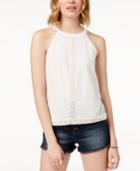 American Rag Juniors' Lace-trimmed Sleeveless Top, Created For Macy's